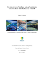 Cryptic drivers of methane and carbon dioxide emissions from disturbed coastal wetlands