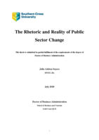 The rhetoric and reality of public sector change