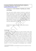 Growing up in a tourist destination: developing an environmental sensitivity