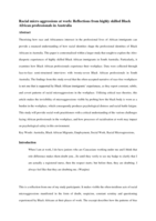 Racial Microaggressions at Work: Reflections from Black African Professionals in Australia