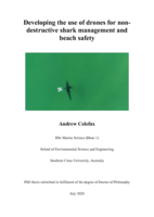 Developing the use of drones for non-destructive shark management and beach safety