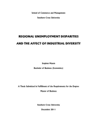 Regional unemployment disparities and the affect of industrial diversity