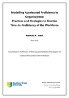 Modelling accelerated proficiency in organisations : practices and strategies to shorten time-to-proficiency of the workforce
