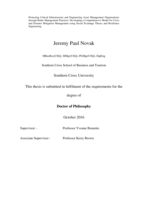 Protecting critical infrastructure and engineering asset management organisations through better management practices : developing a comprehensive model for crisis and disaster mitigation management using Social Exchange Theory and resilience engineering