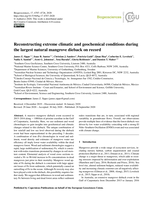 Reconstructing extreme climatic and geochemical conditions during the largest natural mangrove dieback on record