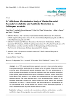 LC-MS-based metabolomics study of marine bacterial secondary metabolite and antibiotic production in Salinispora arenicola