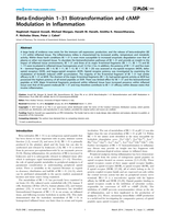 Beta-endorphin 1-31 biotransformation and cAMP modulation in inflammation