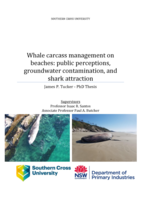 Whale carcass management on beaches : public perceptions, groundwater contamination, and shark attraction