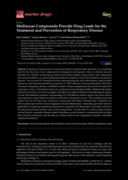 Molluscan Compounds Provide Drug Leads for the Treatment and Prevention of Respiratory Disease