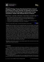 Stepped-Wedge Cluster Randomised Trial of Social Prescribing of Forest Therapy for Quality of Life and Biopsychosocial Wellbeing in Community-Living Australian Adults with Mental Illness: Protocol