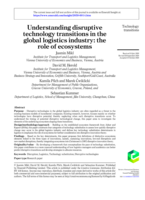 Understanding disruptive technology transitions in the global logistics industry: the role of ecosystems