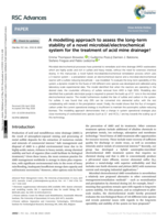 A modelling approach to assess the long-term stability of a novel microbial/electrochemical system for the treatment of acid mine drainage