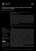 Boundaries of belonging: theorizing Black African migrant experiences in Australia