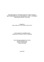 The discursive construction of nurse-patient relationships in an acute medical unit: a feminist poststructural analysis