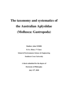 The taxonomy and systematics of the Australian Aplysiidae (Mollusca: Gastropoda)