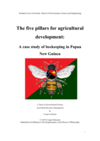 The five pillars for agricultural development : a case study of beekeeping in Papua New Guinea