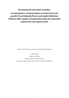Re-framing the Australian coastline : a contemporary reinterpretation of artwork from the parallel French (Baudin/Peron) and English (Matthew Flinders) 1801 voyages of exploration along the Australian tropical and sub-tropical coast