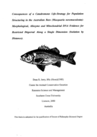 Consequences of a catadromous life-strategy for population structuring in the Australian Bass (Macquaria novemaculeata): morphological, alloyzme and mitochondrial DNA evidence for restricted dispersal along a single dimension (isolation by distance)