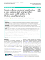 Herbal medicine use during breastfeeding: a cross-sectional study among mothers visiting public health facilities in the Western area of Sierra Leone