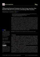 Differential Bacterial Predation by Free-Living Amoebae May Result in Blooms of Legionella in Drinking Water Systems