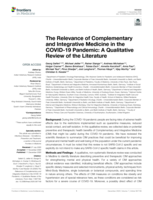 The Relevance of Complementary and Integrative Medicine in the COVID-19 Pandemic: A Qualitative Review of the Literature