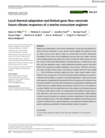 Local thermal adaptation and limited gene flow constrain future climate responses of a marine ecosystem engineer