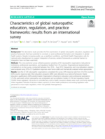 Characteristics of global naturopathic education, regulation, and practice frameworks: results from an international survey