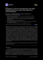 Integration of Abscisic Acid Signaling with Other Signaling Pathways in Plant Stress Responses and Development