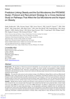 Predictors Linking Obesity and the Gut Microbiome (the PROMISE Study): Protocol and Recruitment Strategy for a Cross-Sectional Study on Pathways That Affect the Gut Microbiome and Its Impact on Obesity