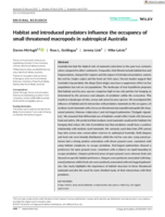 Habitat and introduced predators influence the occupancy of small threatened macropods in subtropical Australia