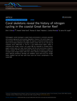 Coral skeletons reveal the history of nitrogen cycling in the coastal Great Barrier Reef