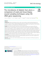 The microbiome of diabetic foot ulcers: a comparison of swab and tissue biopsy wound sampling techniques using 16S rRNA gene sequencing