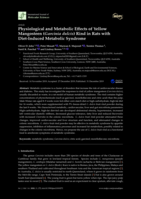 Physiological and Metabolic Effects of Yellow Mangosteen ( Garcinia dulcis ) Rind in Rats with Diet-Induced Metabolic Syndrome