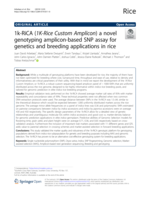 1k-RiCA (1K-Rice Custom Amplicon) a novel genotyping amplicon-based SNP assay for genetics and breeding applications in rice