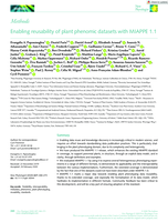 Enabling reusability of plant phenomic datasets with MIAPPE 1.1