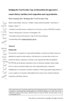 Bridging the food security gap: an information-led approach to connect dietary nutrition, food composition and crop production