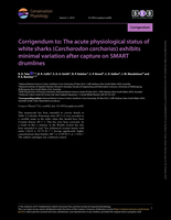 Corrigendum to: The acute physiological status of white sharks ( Carcharodon carcharias ) exhibits minimal variation after capture on SMART drumlines