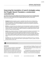 Improving the translation of search strategies using the Polyglot Search Translator: a randomized controlled trial