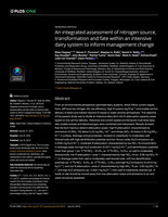 An integrated assessment of nitrogen source, transformation and fate within an intensive dairy system to inform management change