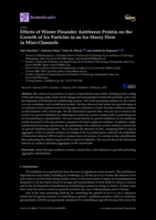 Effects of Winter Flounder Antifreeze Protein on the Growth of Ice Particles in an Ice Slurry Flow in Mini-Channels