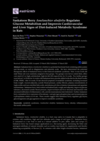 Saskatoon Berry Amelanchier alnifolia Regulates Glucose Metabolism and Improves Cardiovascular and Liver Signs of Diet-Induced Metabolic Syndrome in Rats