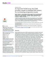 An improved 7K SNP array, the C7AIR, provides a wealth of validated SNP markers for rice breeding and genetics studies