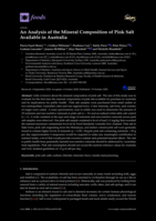 An Analysis of the Mineral Composition of Pink Salt Available in Australia