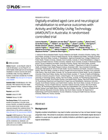 Digitally enabled aged care and neurological rehabilitation to enhance outcomes with Activity and MObility UsiNg Technology (AMOUNT) in Australia: A randomised controlled trial