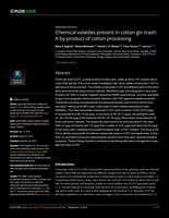 Chemical volatiles present in cotton gin trash: A by-product of cotton processing