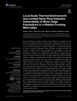 Local Scale Thermal Environment and Limited Gene Flow Indicates Vulnerability of Warm Edge Populations in a Habitat Forming Macroalga