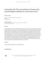 Gaming The Tide: The territorialisation of temporarily exposed English sandbanks for social cricket events