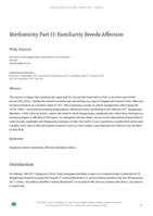 Merlionicity Part II: Familiarity Breeds Affection