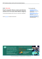 Small is beautiful: Marine small-scale fisheries catches from the South-West Maluku Regency
