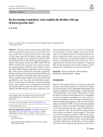 Do increasing respiratory costs explain the decline with age of forest growth rate?